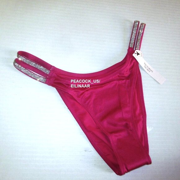 32C/S VICTORIA SECRET SWIM Shine Strap Push Up Top Bikini Set Brazilian Bottom - Picture 7 of 14